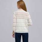 Tie Front Cardigan, Linen White, small