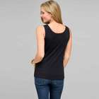 Lace Trim Tank, Black, small