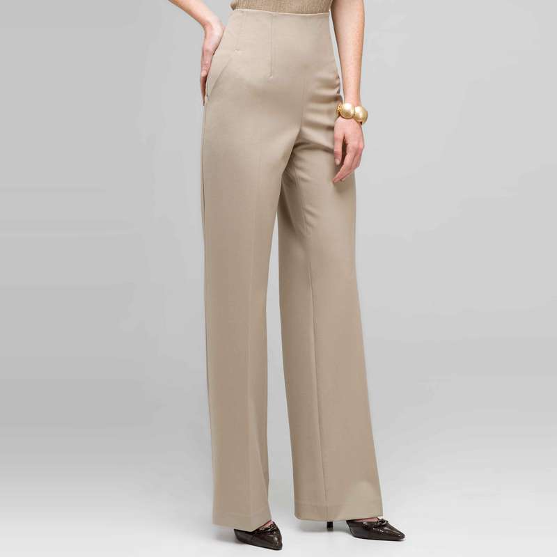 Elastic Waist Pant, Stone, large