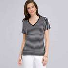 Short Sleeve Shell, Black & White, small
