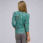3/4 Sleeve Crew Neck Cardigan, Multi, small