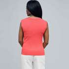 Scoop Neck Shell., New Coral, small