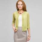3/4 Sleeve Cardigan, New Dill, small