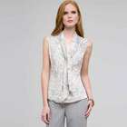 Blouse with Tie Neck, Slate Multi, small
