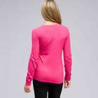 Long Sleeve Crew Neck Top, Begonia Multi, small
