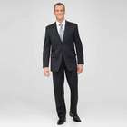 Charcoal Flat Front Athletic Fit Shadow Striped Wool Suit, Charcoal, small