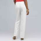 Washable Linen Slim Pant, White, small