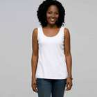 Lace Trim Tank, White, small