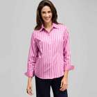 Striped Button Down with Pot Dot Cuffs, Lavender Multi, small