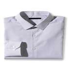 Modern Striped Dress Shirt, Blue, small