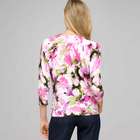 3/4 Sleeve Button Front Cardigan, Multi, small