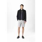 Straight Fit Shorts With Button Closure, Gray, small