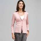 Long Sleeve Ruffle Front Trim Cardigan, Carnation, small