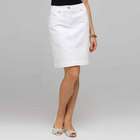 Denim Slim Skirt, white wash, small