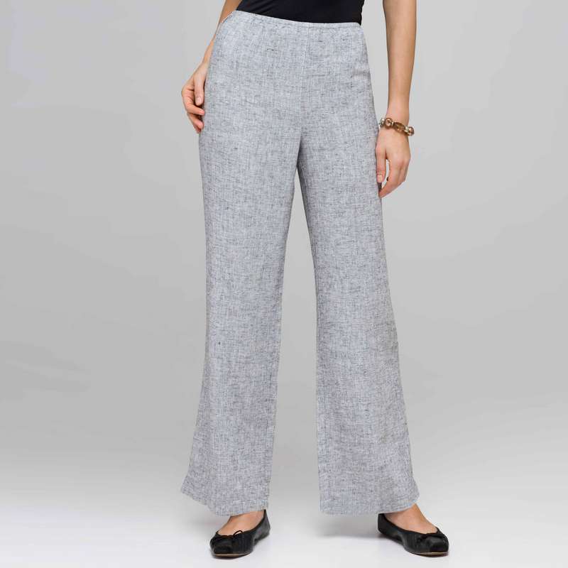 Draw cord Pant, Black & White, large
