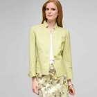 Washable Linen 1 Button Jacket, New Dill, small