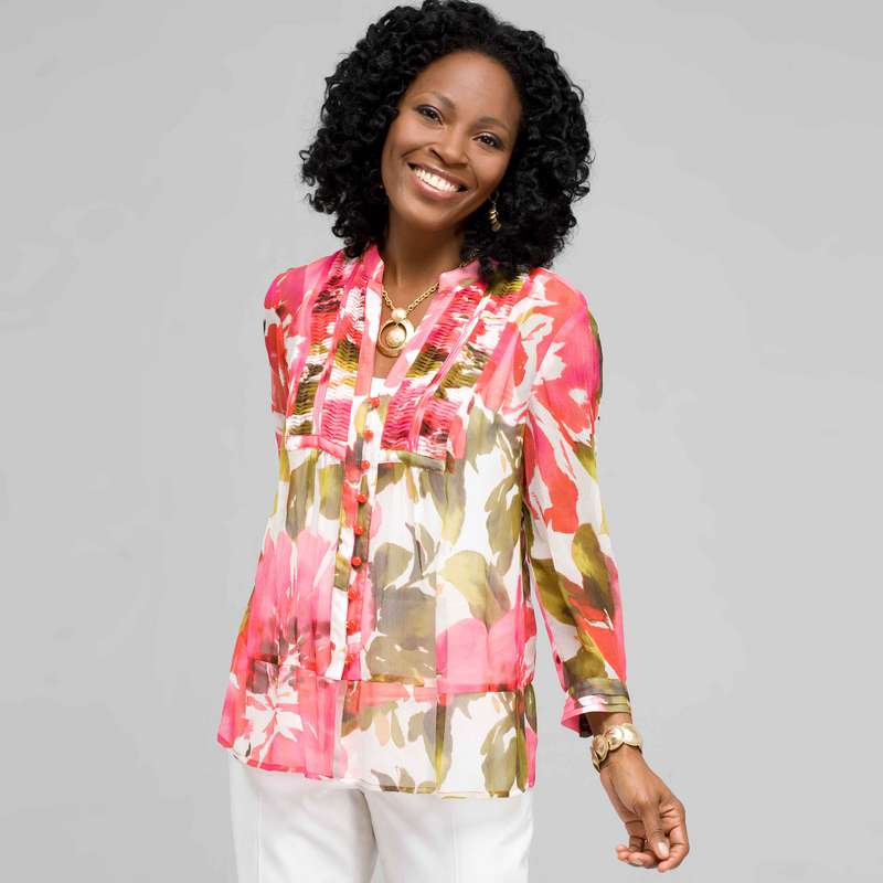 Floral Tunic, Multi, large