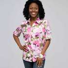 Roll Sleeve Floral Shirt, Multi, small