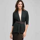 Novelty Stitch Belted Cardigan, Laurel, small