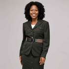 Belted Safari Jacket, Laurel, small