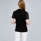 Cowl Neck Top, Black, small