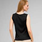 Scoop Neck Shell, Black, small