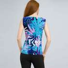 Drape Neck Tank with Knot Detail., Multi, small