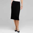 Long Pleated Skirt, Black, small