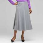 Long Center Seam Skirt, Zinc Heather, small