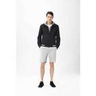Straight Fit Shorts With Button Closure, Gray, small