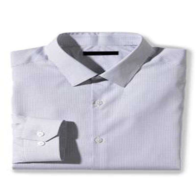 Modern Striped Dress Shirt, Blue, large