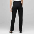 Flat Front Slim Pant, Black, small