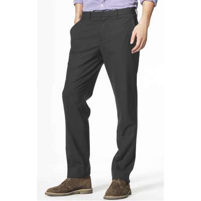 Microcheck Straight Leg Trousers, Grey, medium
