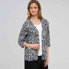 Open Front Ruffle Cardigan, , small